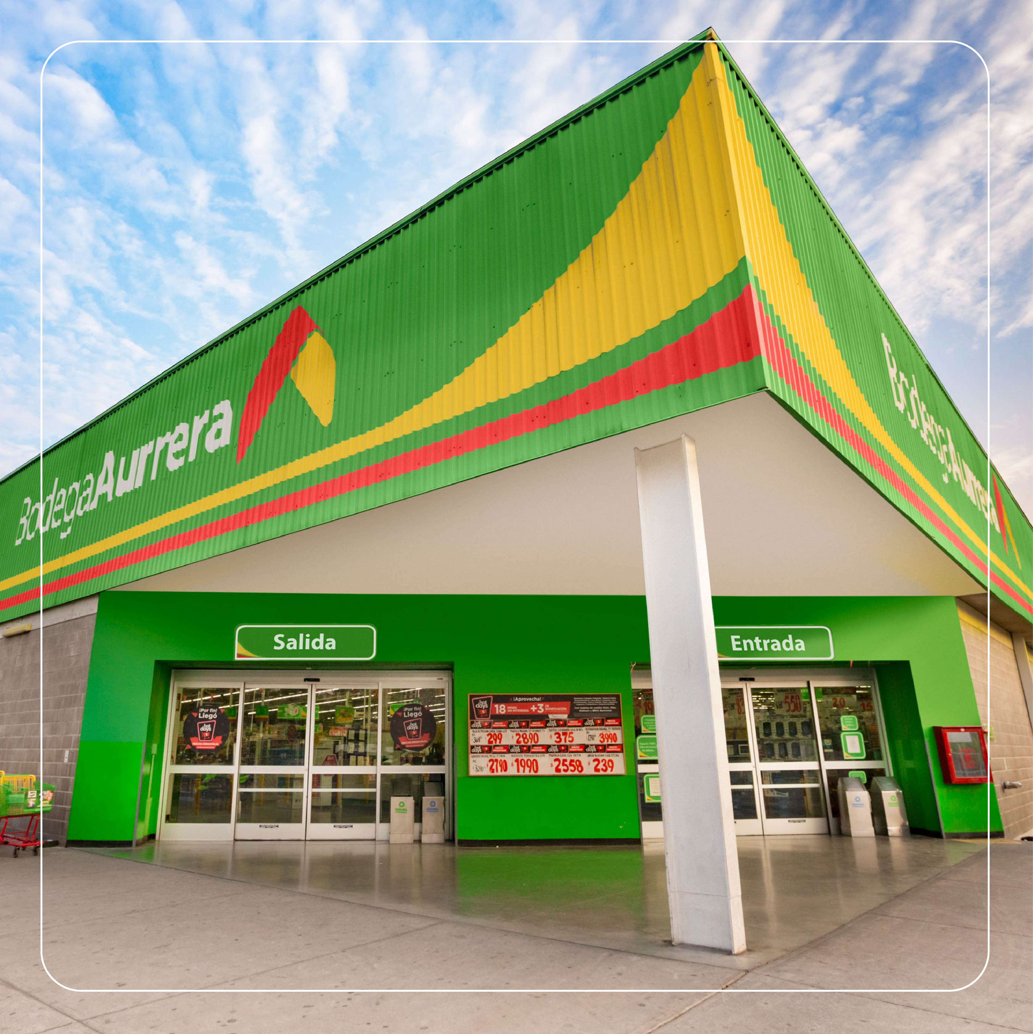 Bodega Aurrera y tiendas descuento.